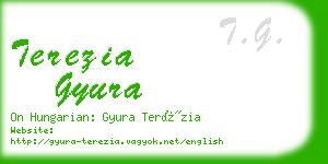 terezia gyura business card